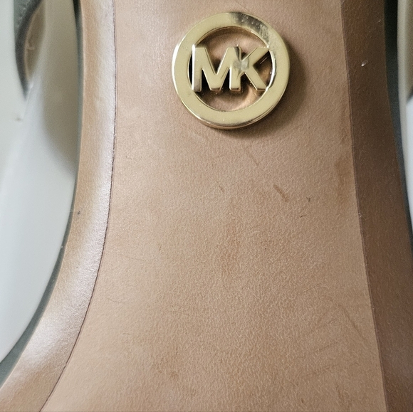 MICHAEL Michael Kors Dominique Ankle Strap Sandals Leather Olive Green Size 7.5 - Picture 8 of 10